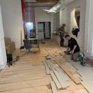 Loft renovation - flooring installation